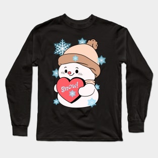 Snow Lover's Baby Snowman Long Sleeve T-Shirt